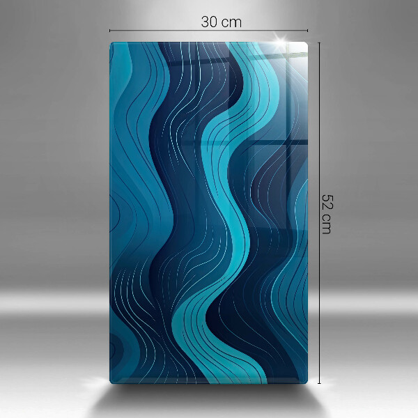 Glasskärbräda Abstrakta vågor