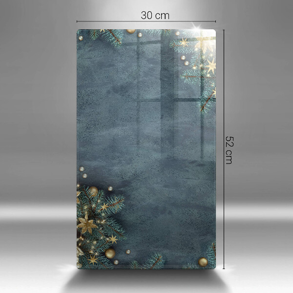 Glasskärbräda med julmotiv