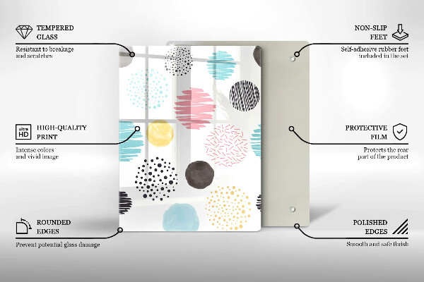 Glasskärbräda Sked illustration