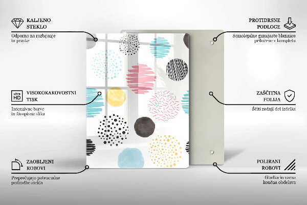 Glasskärbräda Sked illustration