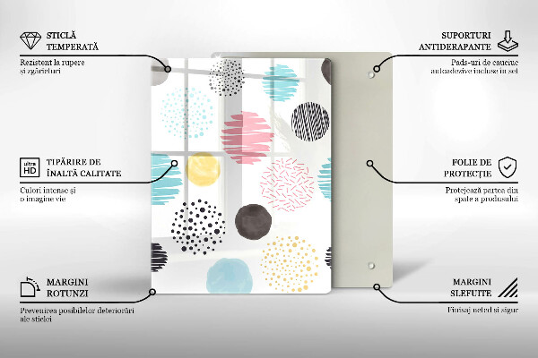 Glasskärbräda Sked illustration