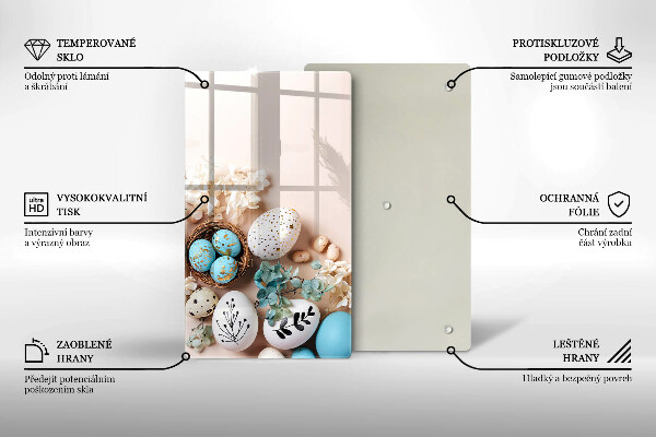 Glasskärbräda Påskdekorationer