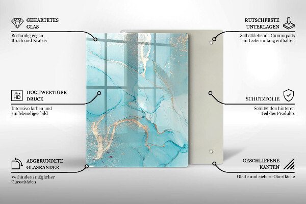 Glasskärbräda Påskdekorationer