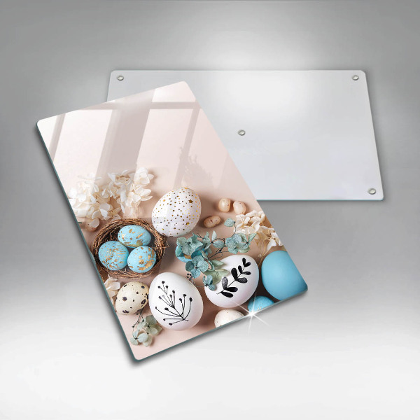 Glasskärbräda Påskdekorationer