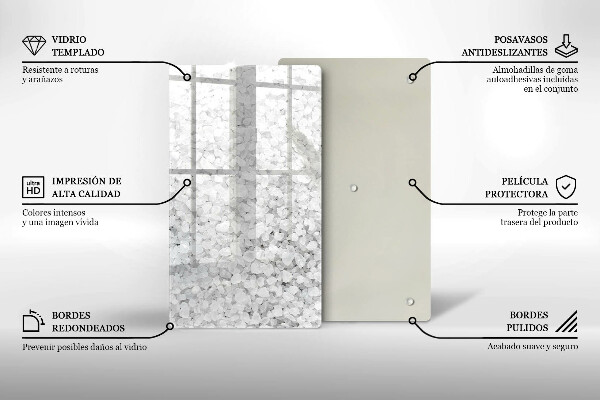 Glasskärbräda Saltkristaller