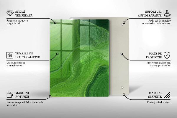 Glasskärbräda Saltkristaller