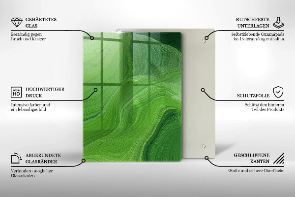 Glasskärbräda Saltkristaller