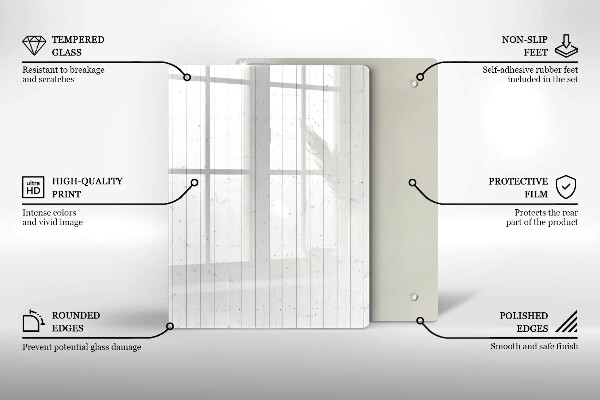 Glasskärbräda Holiday Frukt