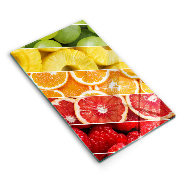 Glasskärbräda Färgglada frukter