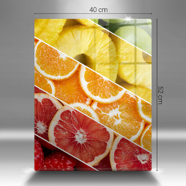 Glasskärbräda Färgglada frukter