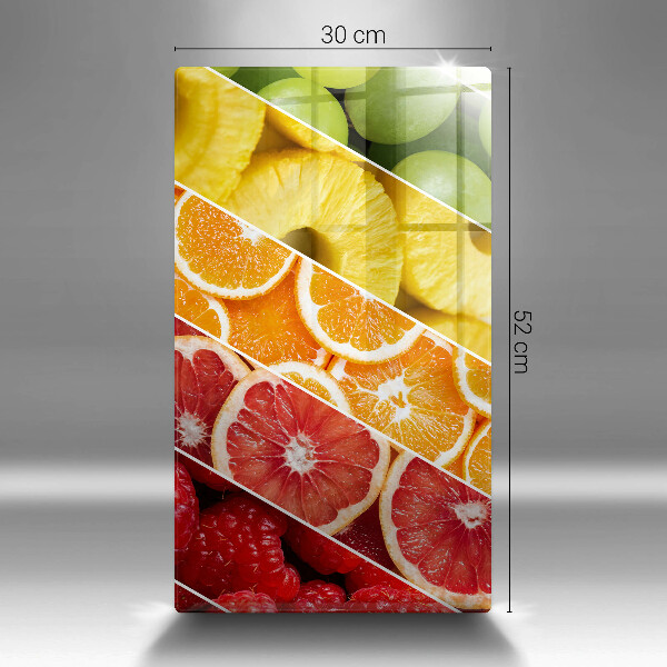 Glasskärbräda Färgglada frukter