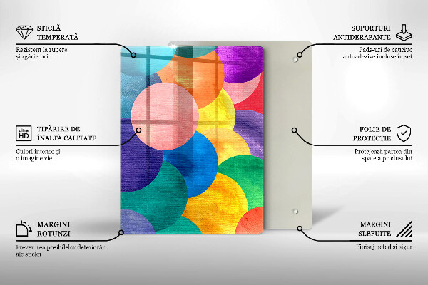Glasskärbräda Geometriska linjer