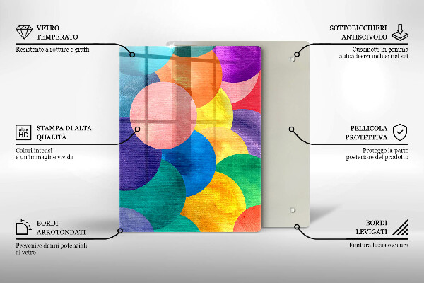 Glasskärbräda Geometriska linjer