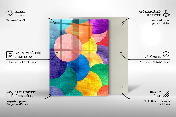 Glasskärbräda Geometriska linjer