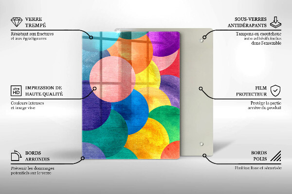 Glasskärbräda Geometriska linjer