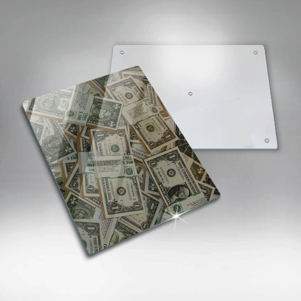 Glasskärbräda Pengar dollar