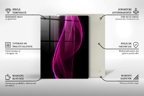 Glasskärbräda Italienska ingredienser och kryddor