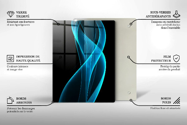 Glasskärbräda Närbild av körsbär
