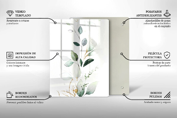 Glasskärbräda Gröna pumpor