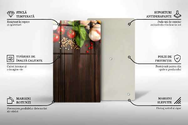 Glasskärbräda Grönsaker på bordet