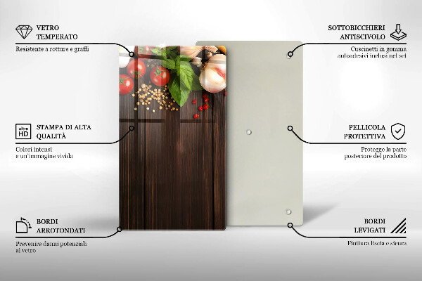 Glasskärbräda Grönsaker på bordet