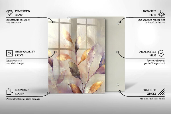 Glasskärbräda Grönsaker på bordet