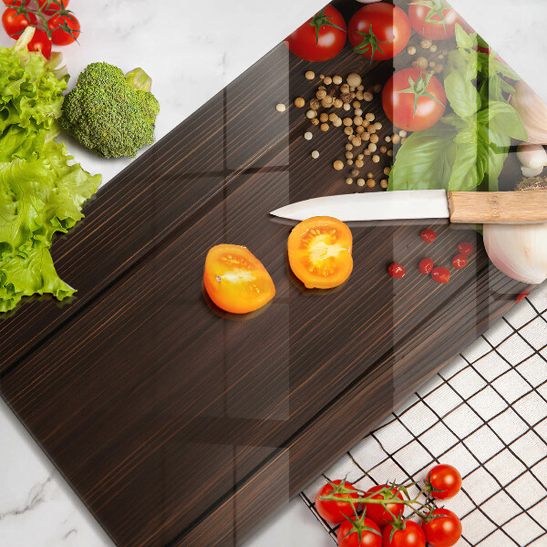 Glasskärbräda Grönsaker på bordet