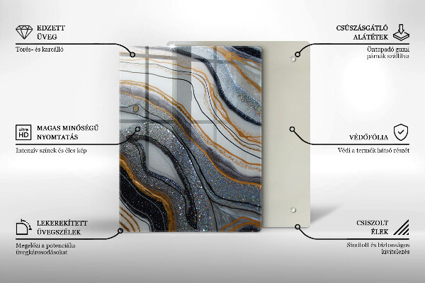 Glasskärbräda Saftiga citroner