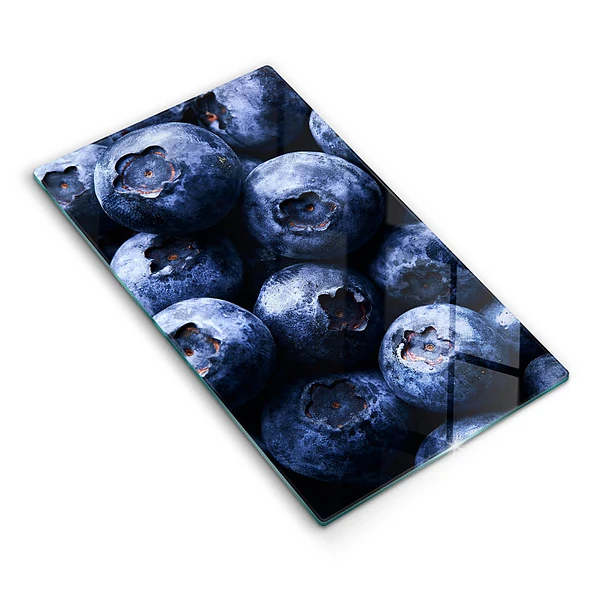 Glasskärbräda med närbild av bär