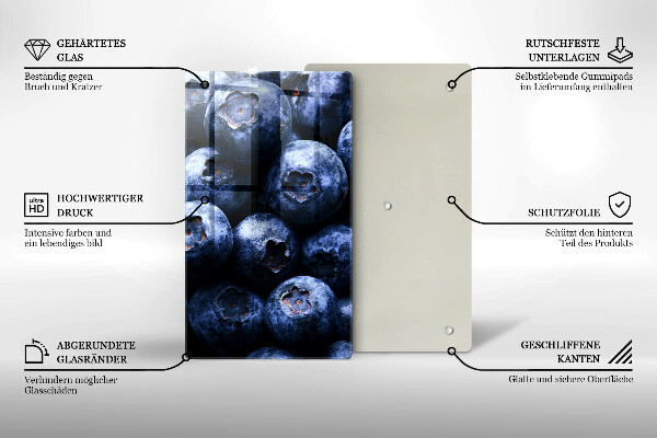 Glasskärbräda Närbild av bär