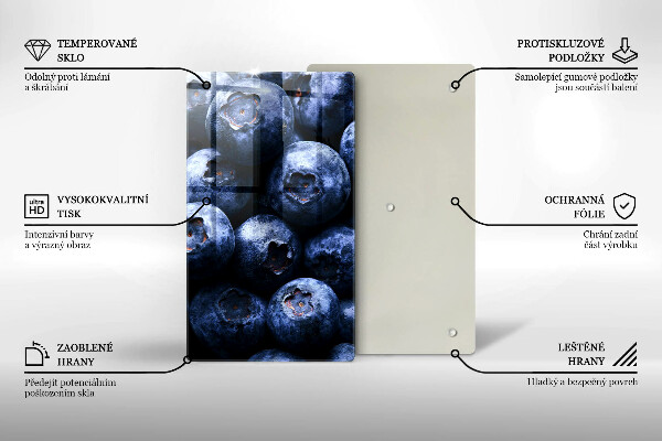 Glasskärbräda Närbild av bär