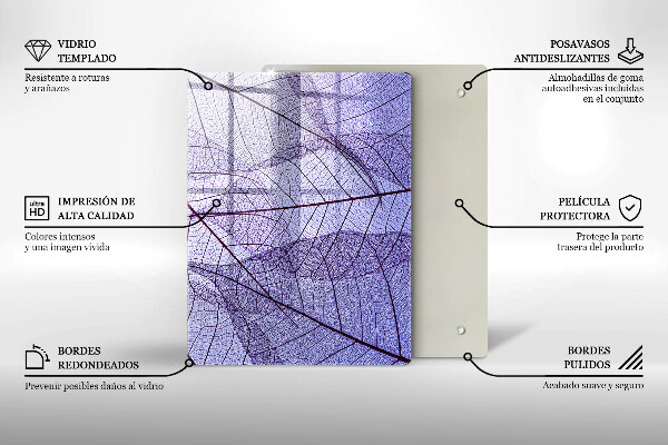 Glasskärbräda Grönsaker och kryddor