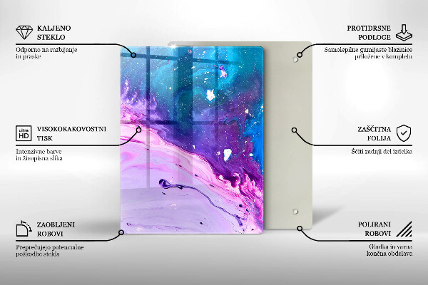 Glasskärbräda Gröna frukter och grönsaker