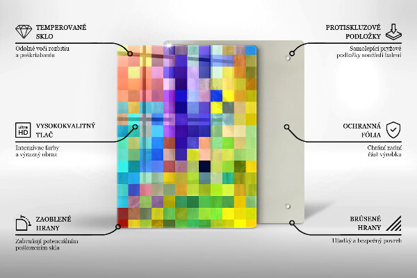 Glasskärbräda Illustration av monstera blad