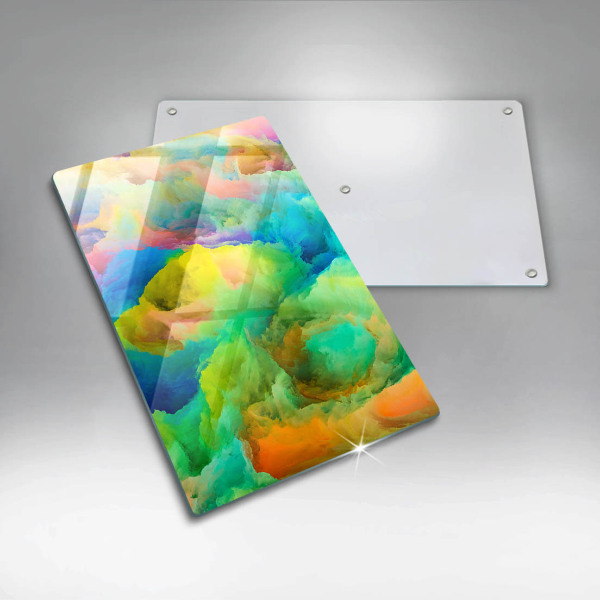 Glasskärbräda Färgglad abstraktion