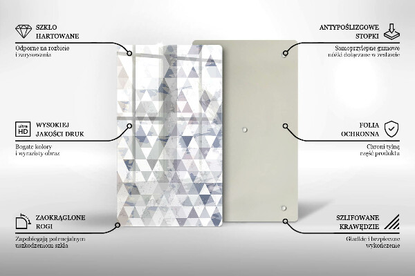 Glasskärbräda Triangelmönster