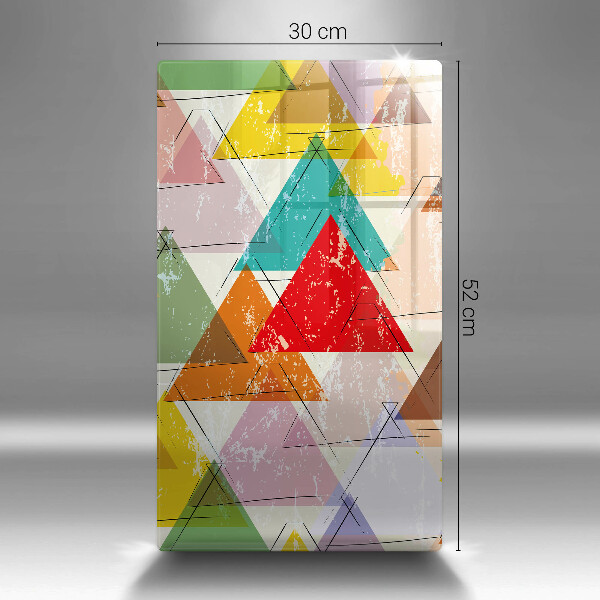 Glasskärbräda Målade trianglar