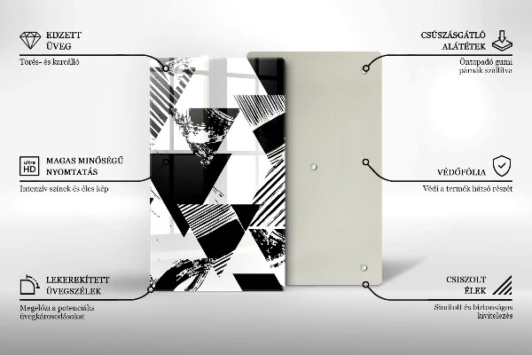 Glasskärbräda Geometriska trianglar