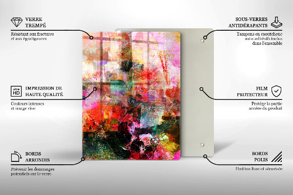 Glasskärbräda Vinkorkar mönster