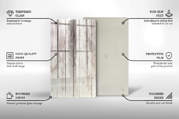 Glasskärbräda Gamla träskivor