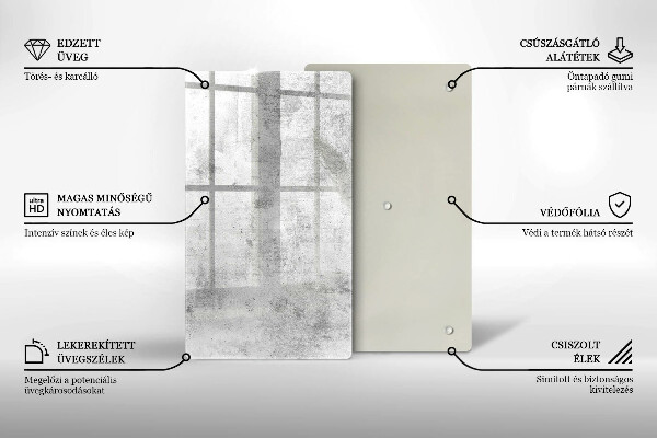 Glasskärbräda Betongstruktur