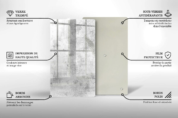 Glasskärbräda Betongstruktur