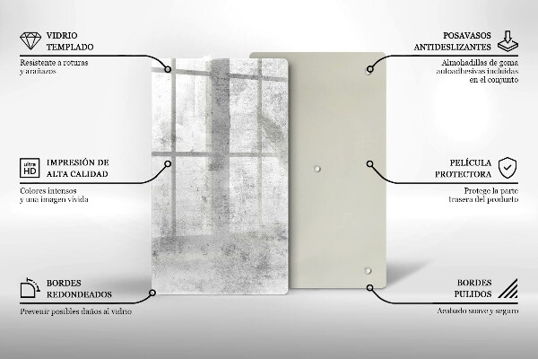 Glasskärbräda Betongstruktur