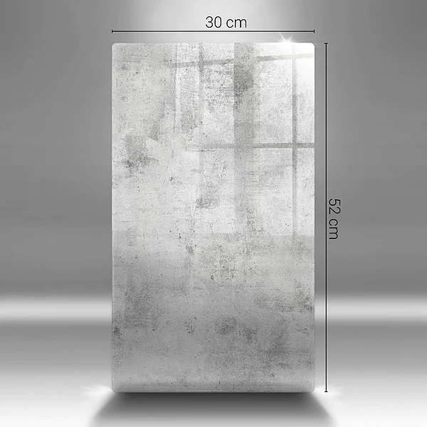 Glasskärbräda med betongmönster
