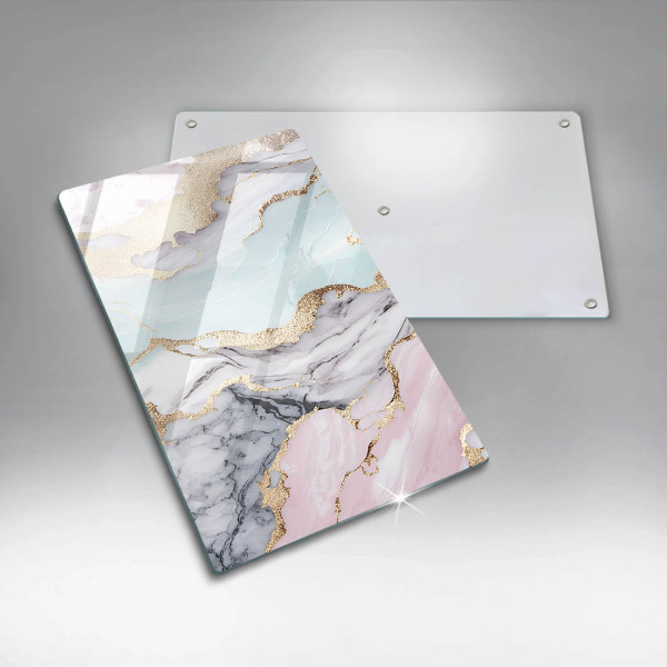 Glasskärbräda Pastell marmor