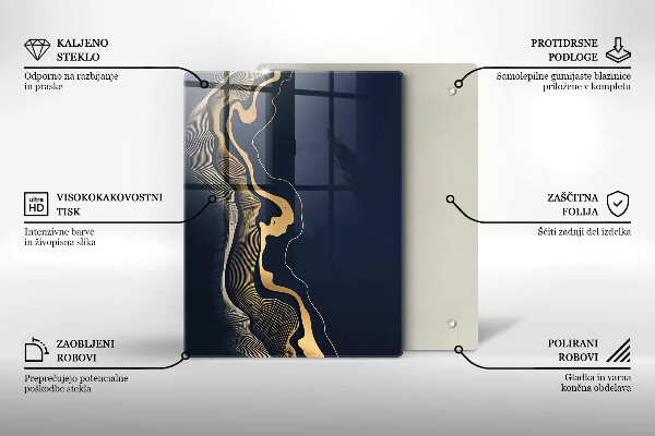 Glasskärbräda Trästruktur brädor