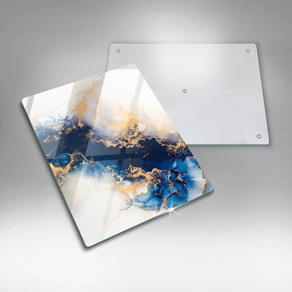 Glasskärbräda Abstraktion med blått