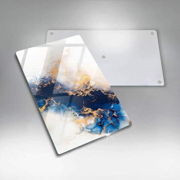 Glasskärbräda Abstraktion med blått