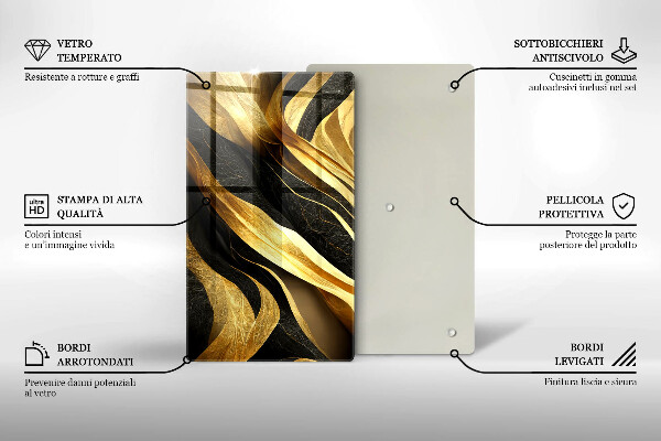 Glasskärbräda Elegant abstraktion