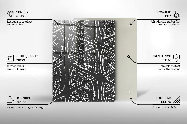 Glasskärbräda Elegant abstraktion